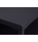 Table basse carrée noire en métal