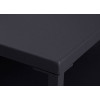 Table basse carrée noire en métal