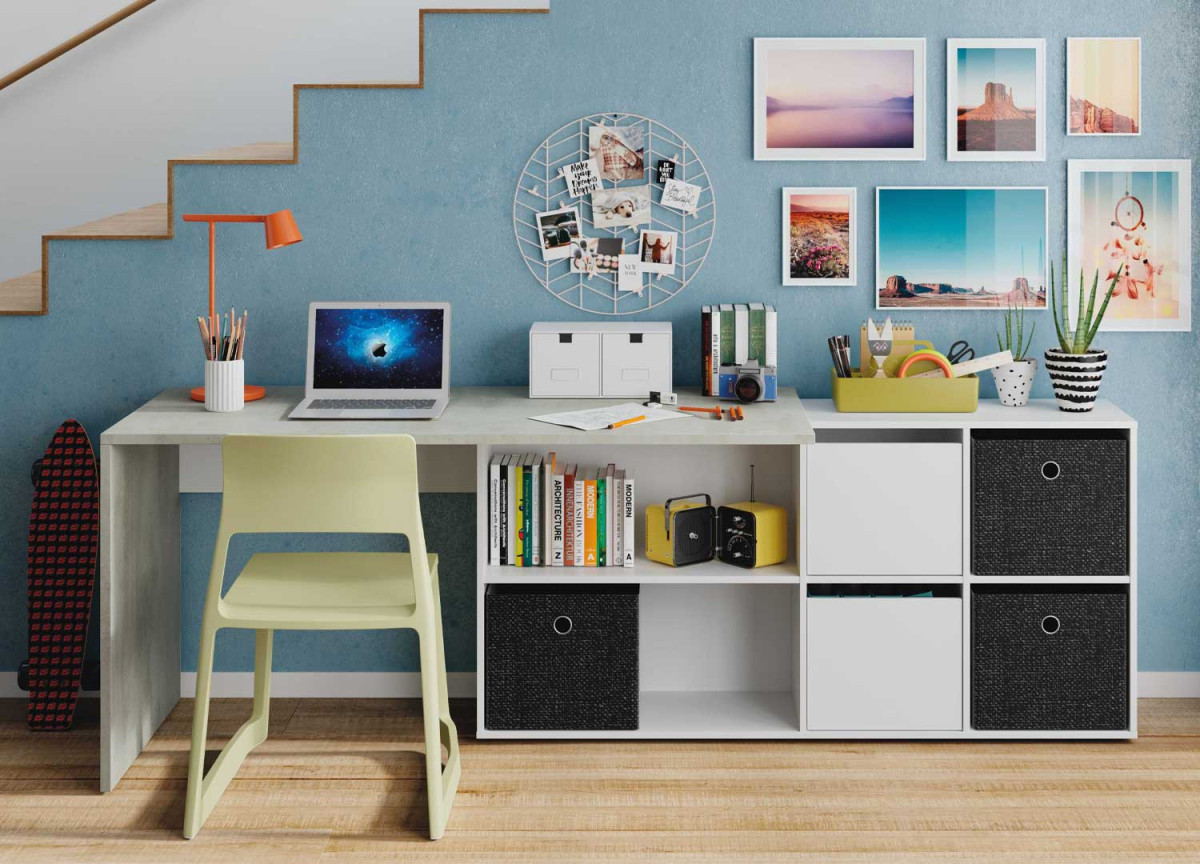 Bureau jeune ado amovible pas cher