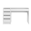 Meuble bureau moderne blanc 5 tiroirs