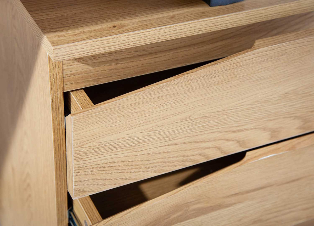 Bureau design 160 cm avec caisson 3 tiroirs