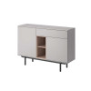 Buffet de salon gris et bois scandinave