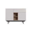 Buffet de salon gris et bois scandinave