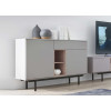 Buffet de salon gris et bois scandinave