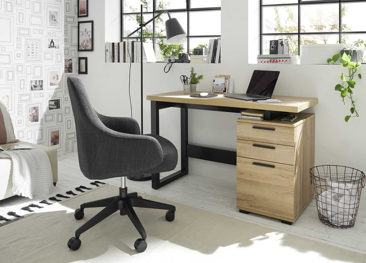 Bureau moderne 120 cm avec rangement
