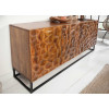 Buffet contemporain original en bois de manguier