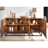 Buffet contemporain original en bois de manguier