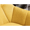 Chaises modernes tissu jaune moutarde