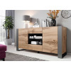 Meuble buffet moderne bois et gris