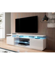 Meuble TV blanc moderne 180 cm