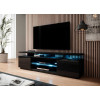 Meuble TV noir moderne 180 cm