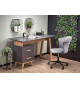 bureau moderne avec rangement gris et bois