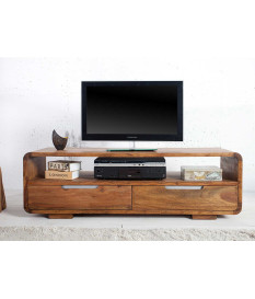 Meuble TV en bois de Sesham 130 cm
