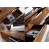 Meuble TV en bois de Sesham 130 cm