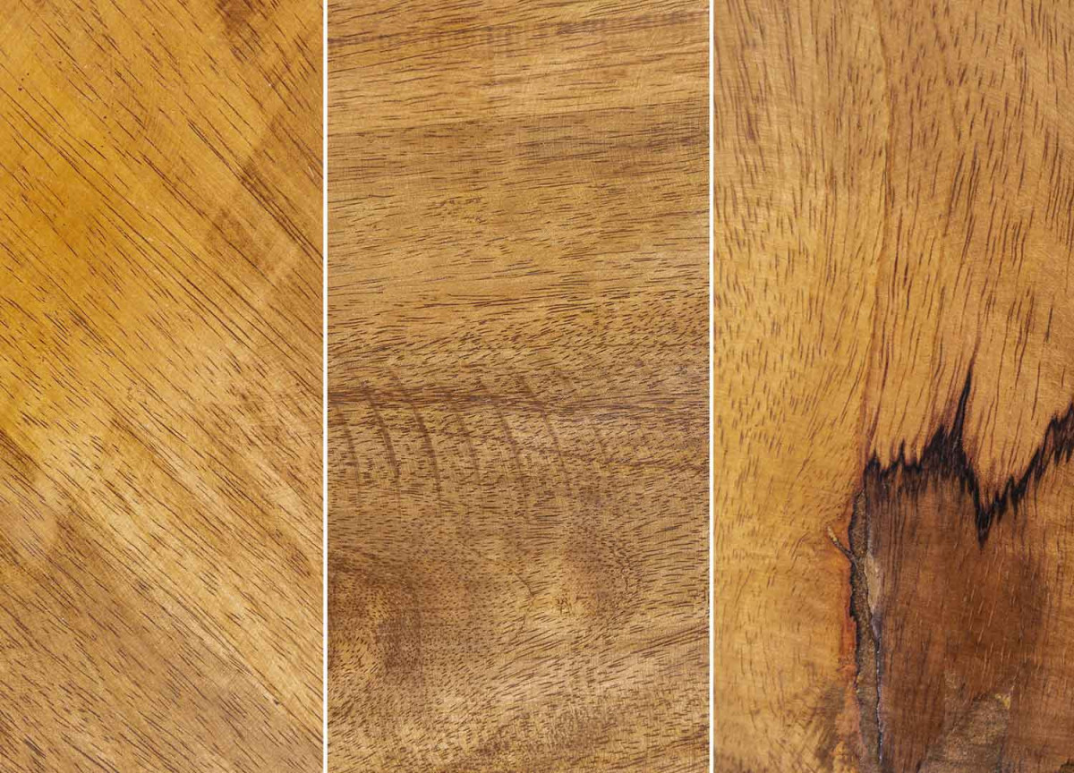 Table Basse Bois et Métal - Forme Diamant