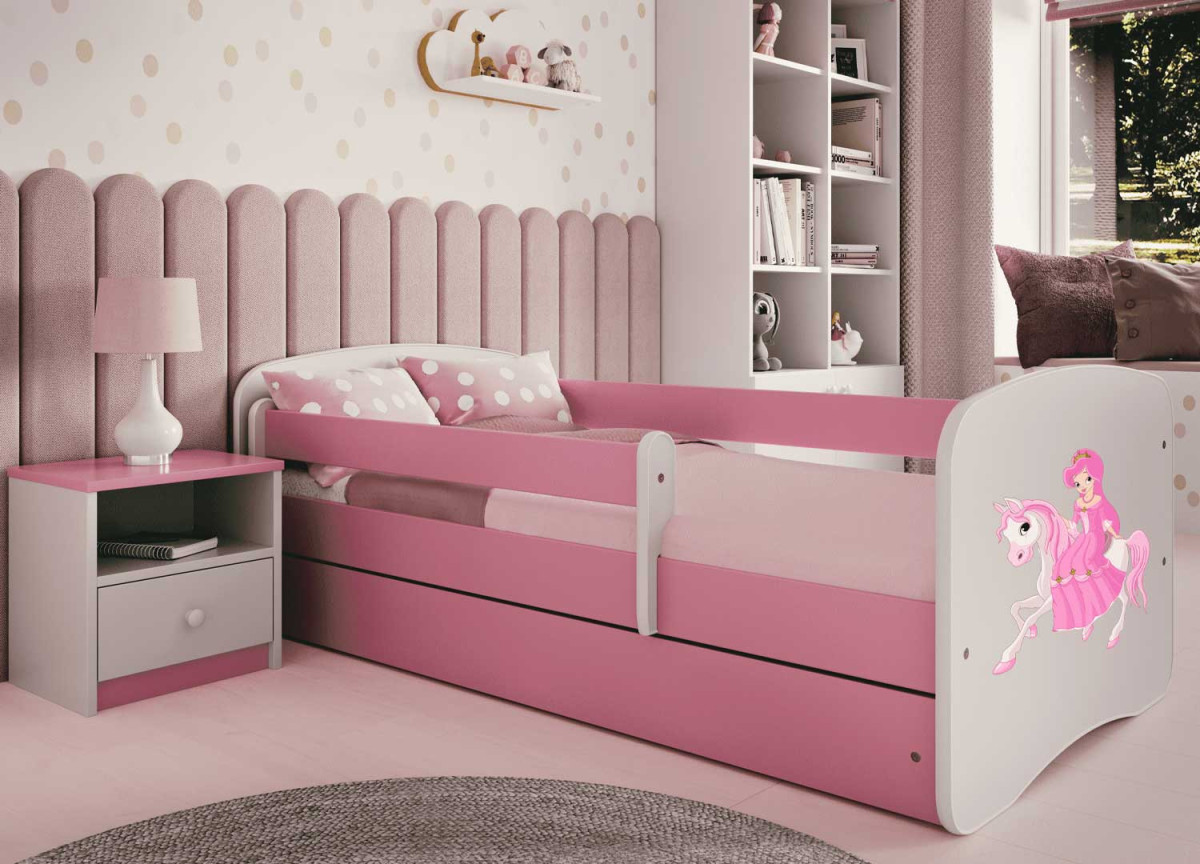 Lit décor Princesse - Couchage et coloris au choix