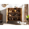 Buffet haut design en bois massif - 2 portes