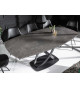 Table céramique ovale extensible anthracite