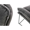 Fauteuil lounge en tissu gris