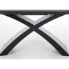 Table contemporaine extensible grise foncé