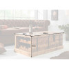 Table basse coffre range bouteille