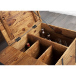 Table Basse Coffre Range-Bouteilles