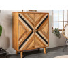 Buffet haut 2 portes déco originale en bois de manguier