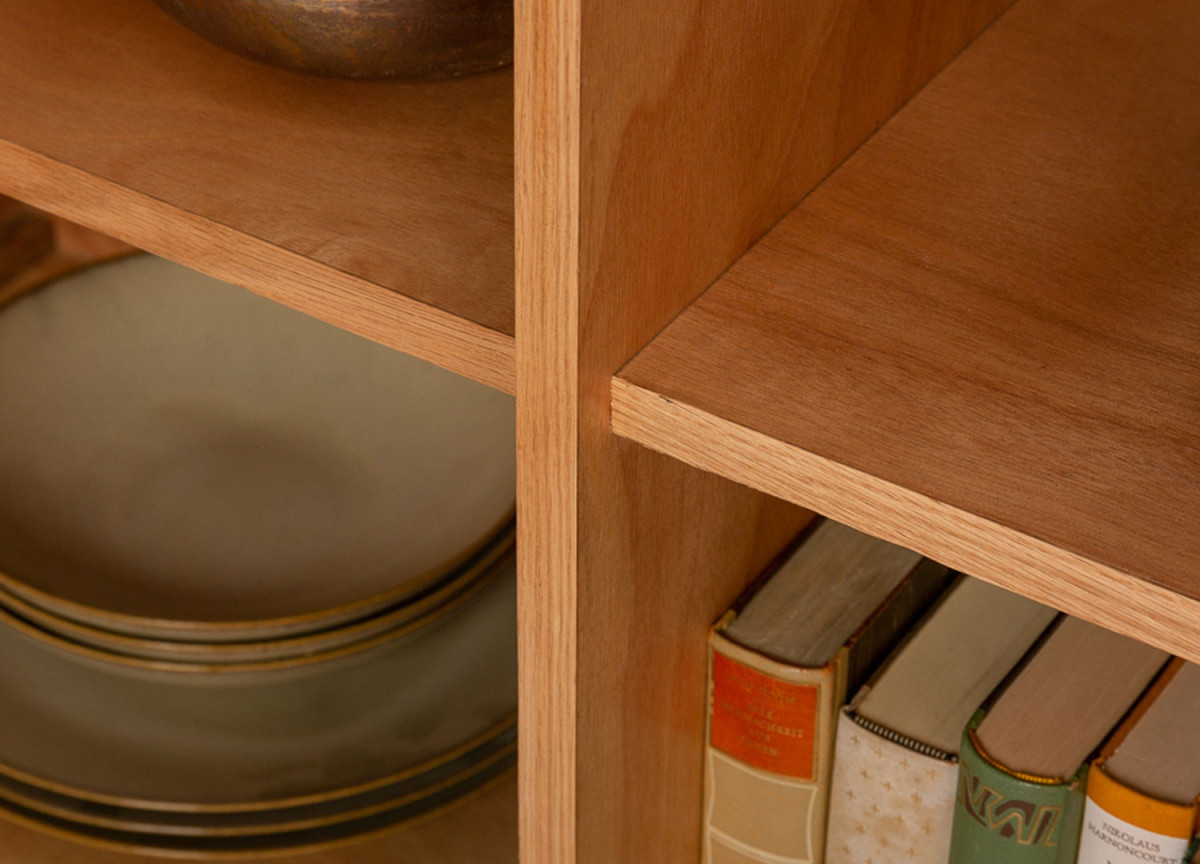 Buffet Haut en Bois Massif Multicolore