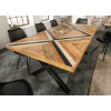 Table de repas 200 cm en bois de manguier