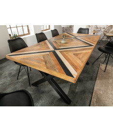 Table de repas 200 cm en bois de manguier