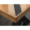 Table basse rectangulaire 110 cm bois de manguier et métal