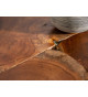 Table basse en bois de teck massif et métal