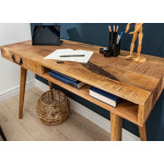 Bureau Console en Manguier 1 Tiroir
