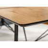 Table à manger extensible pas cher aspect chêne