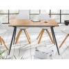 Table à manger extensible pas cher aspect chêne