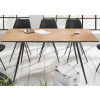 Table à manger extensible pas cher aspect chêne