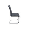 Chaise microfibre grise et noir