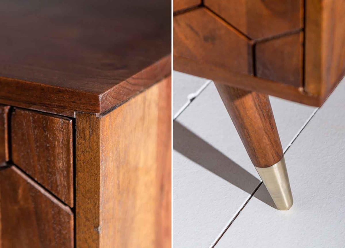 Commode Bar en Acacia 2 Portes