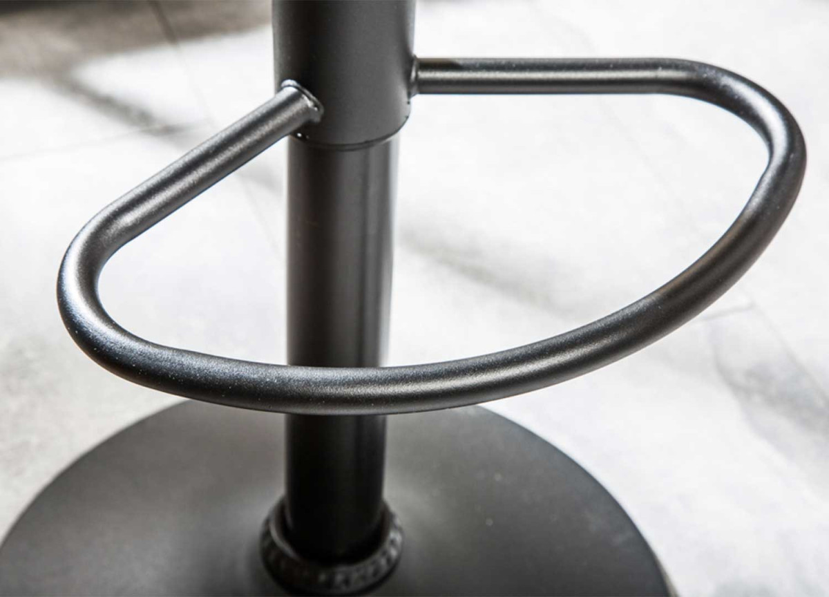 Chaise de bar haute réglable avec repose pieds