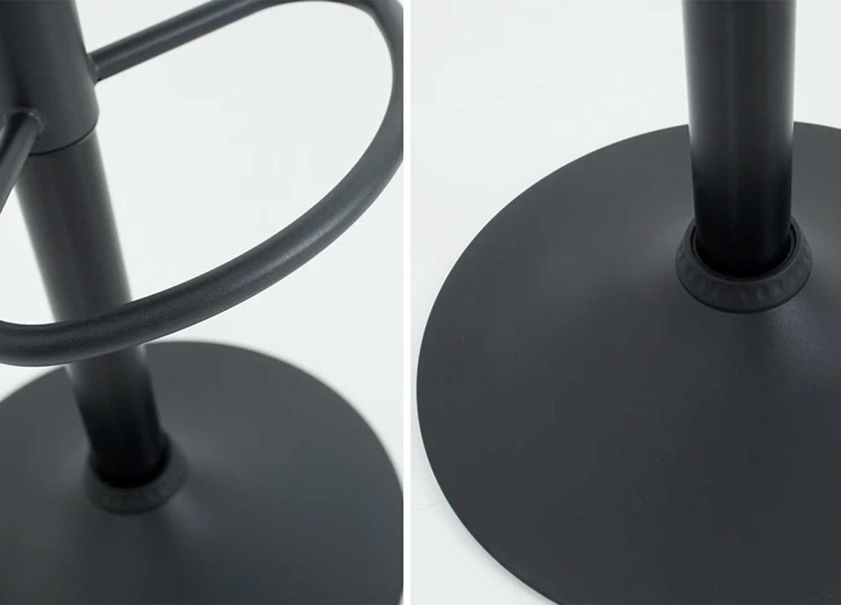 Tabouret de bar design réglable avec repose pieds