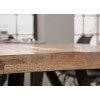 Table 240 cm en bois massif et pied métal noir design