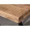 Table 240 cm en bois massif et pied métal noir design