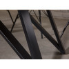 Table 240 cm en bois massif et pied métal noir design