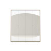 Armoire dressing 4 portes miroirs ovales