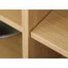 Buffet 160 cm chêne et rotin tressé viennois 3 portes