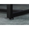 Table d'appoint ou chevet chêne et rotin tressé viennois