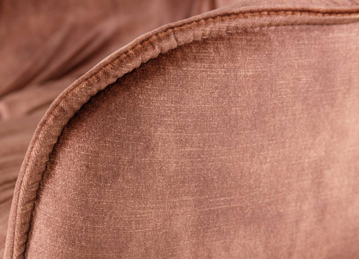 Chaise de bar en velours brun vendu par 2