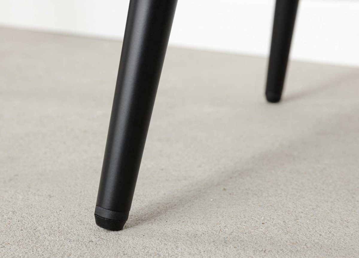 Chaise de bar en velours brun vendu par 2