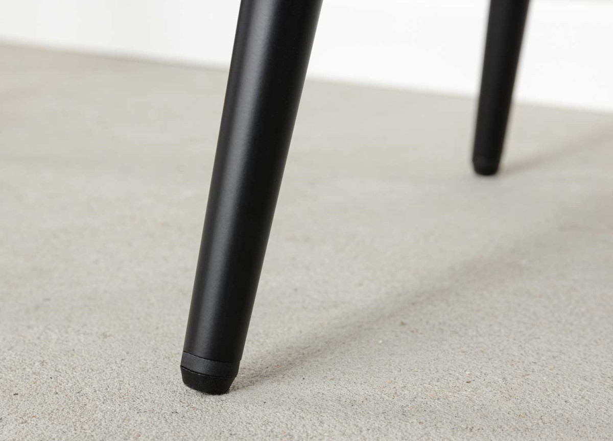 Chaise de bar en velours jaune moutarde vendu par 2
