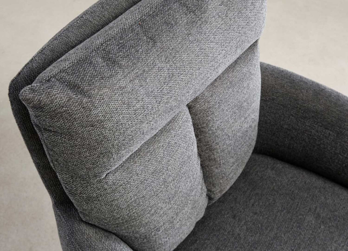 2 Chaises rétro à ressorts bouclé gris